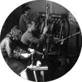 Zardetto History - Black and white image of two man working